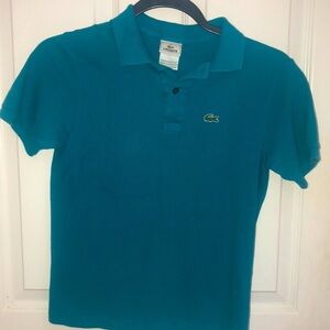 lacoste teal polo 12